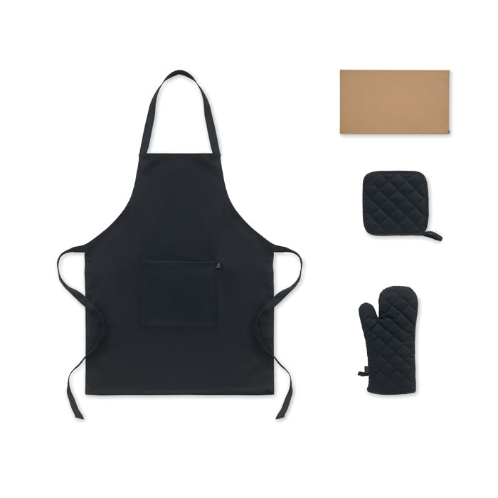 Recycled cotton kitchen set with your logo