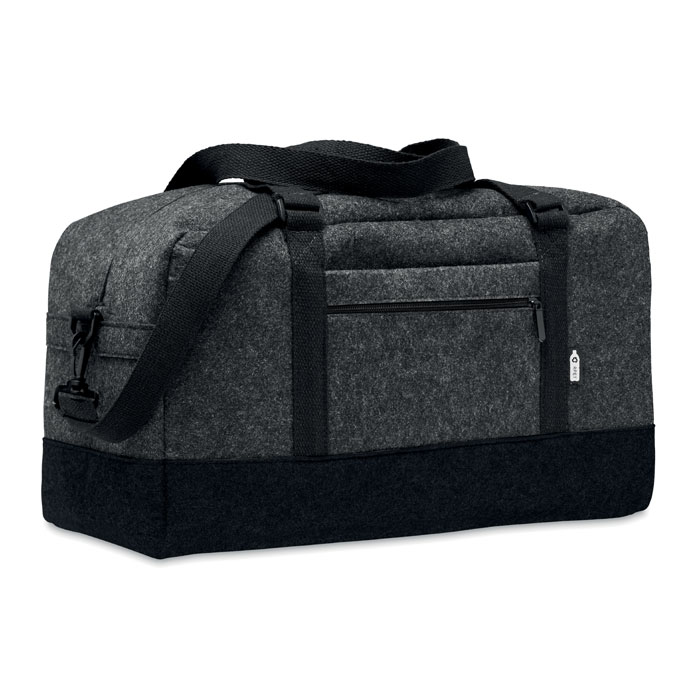 RPET felt weekend bag with logo printing
