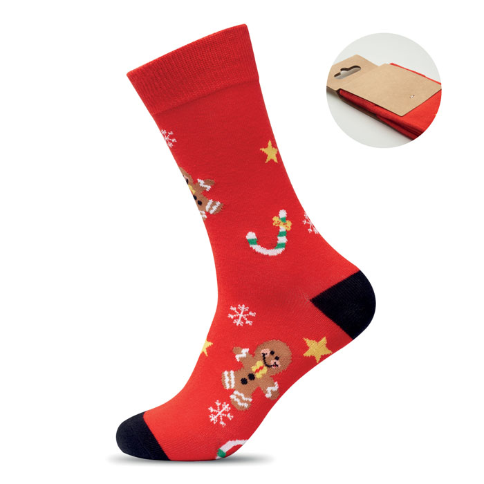Pair of Christmas socks, size L with your logo