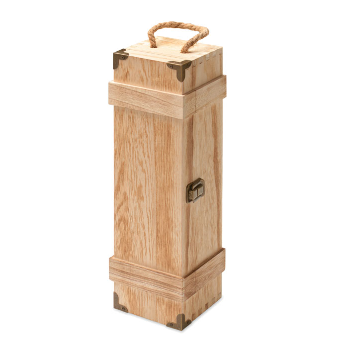 Paulownia wood wine gift box with your logo