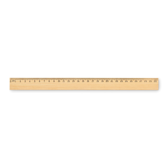 Wooden ruler 30cm with your logo