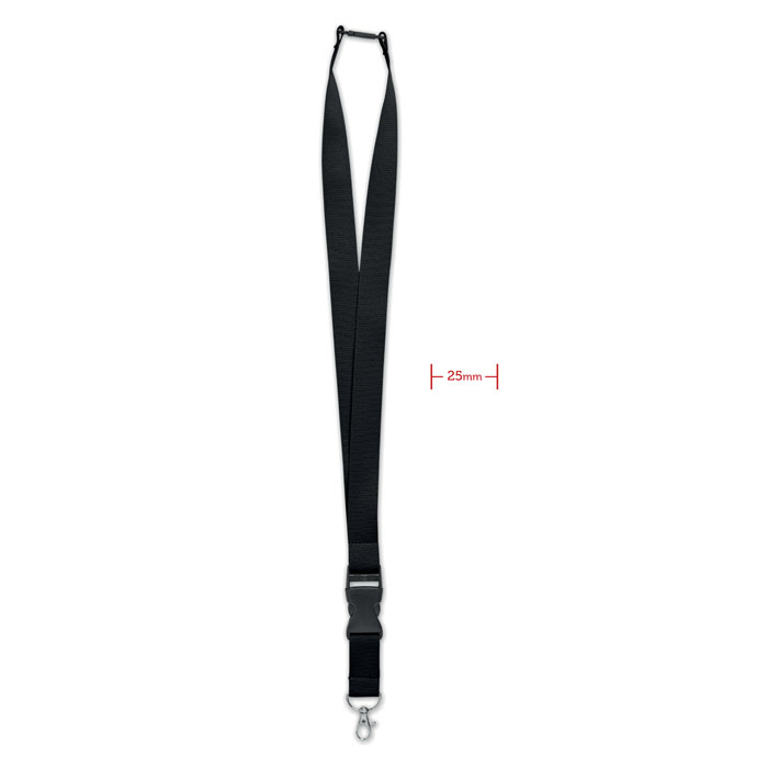 Lanyard with metal hook 25 mm with your logo