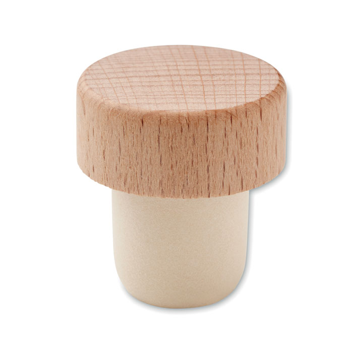 Beech wood bottle stopper with your logo