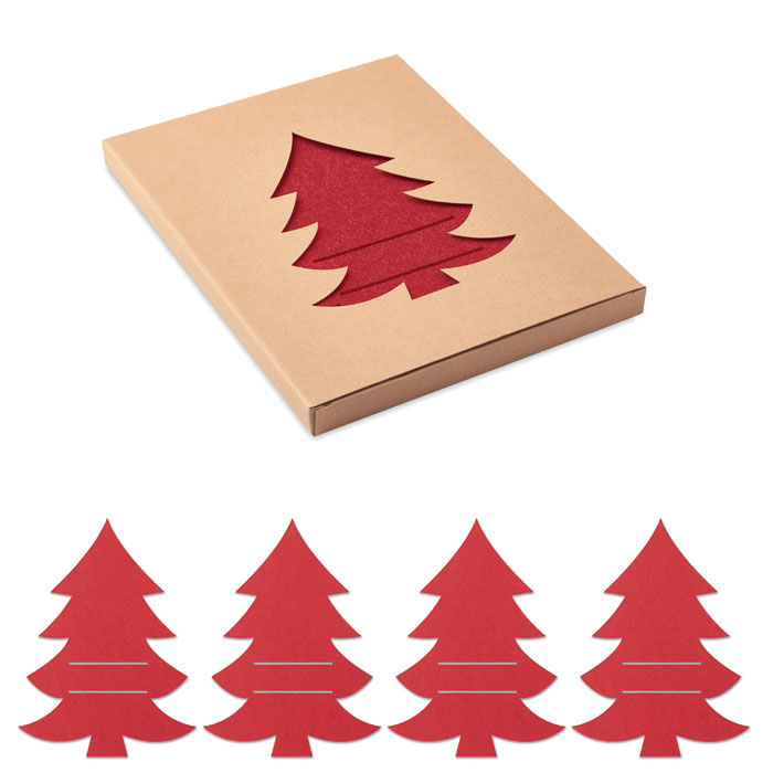 RPET felt cutlery holder set with your logo