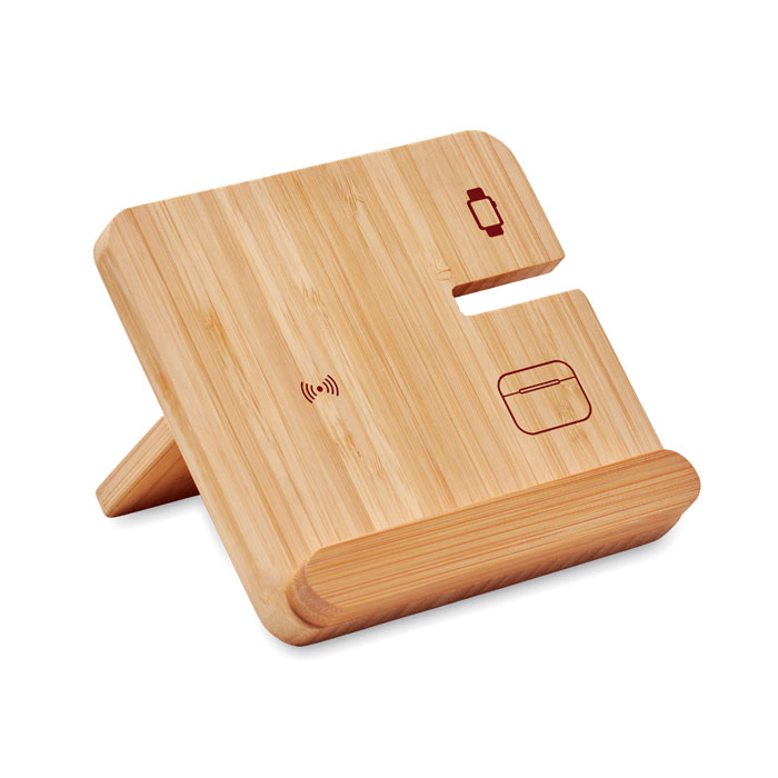 3-in-1 15W wireless charger with your logo