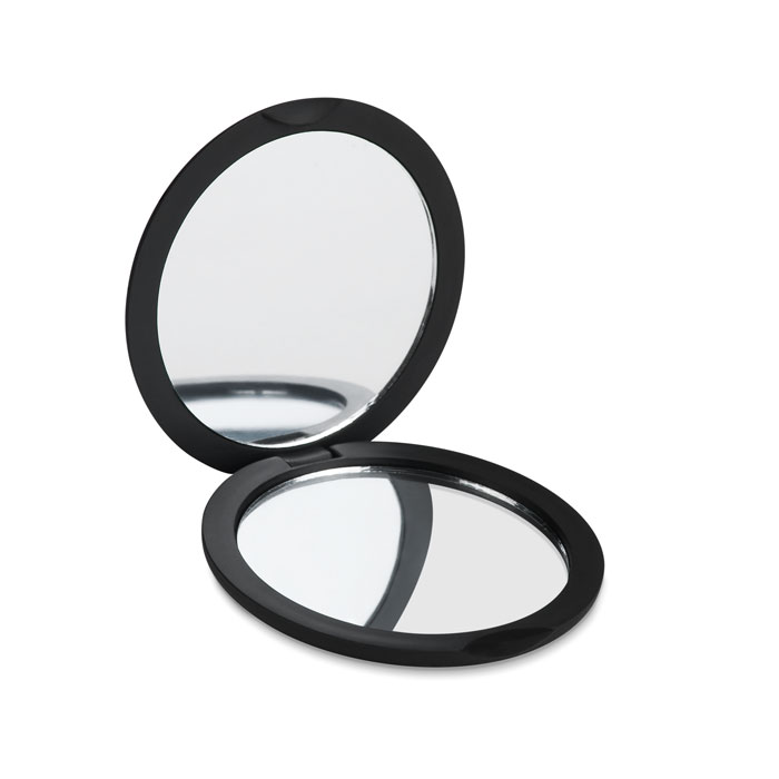 Double sided compact mirror with logo printing