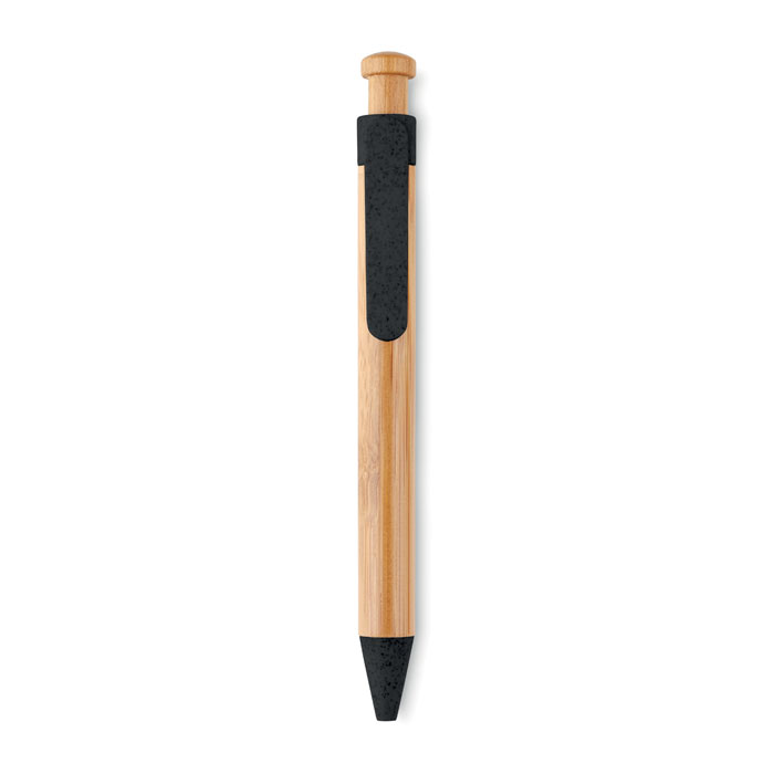 Bamboo and wheat straw ball pen with your logo