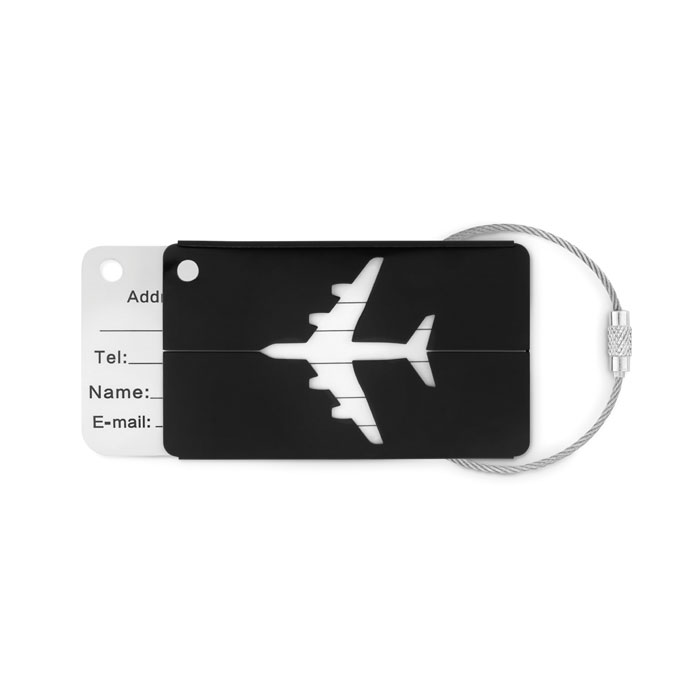 Aluminium luggage tag with your logo