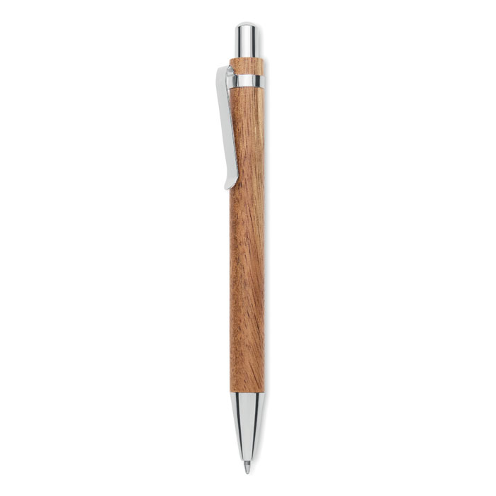 Acacia wood ball pen with your logo