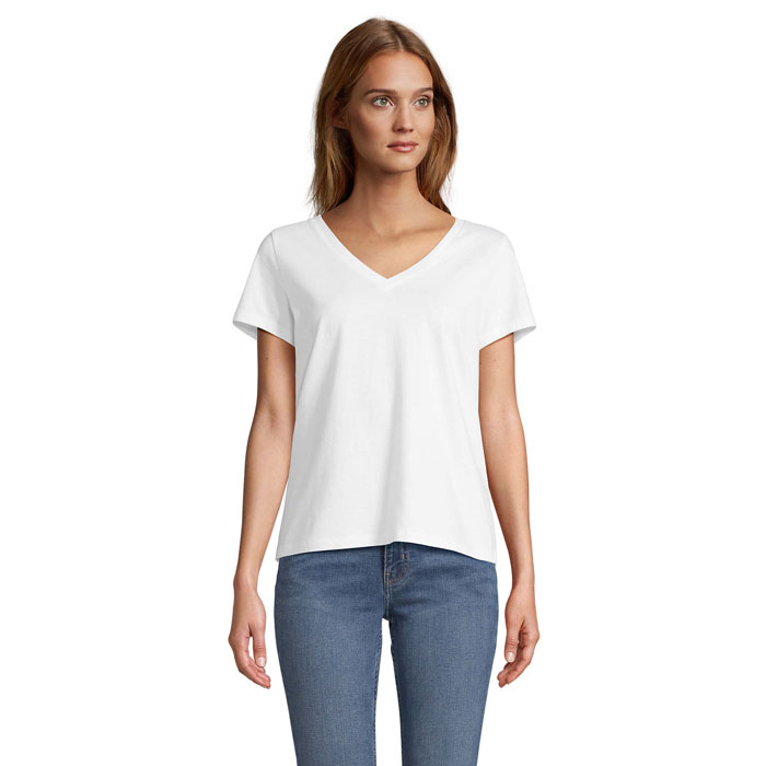 Regent women's V-neck t-shirt with your logo