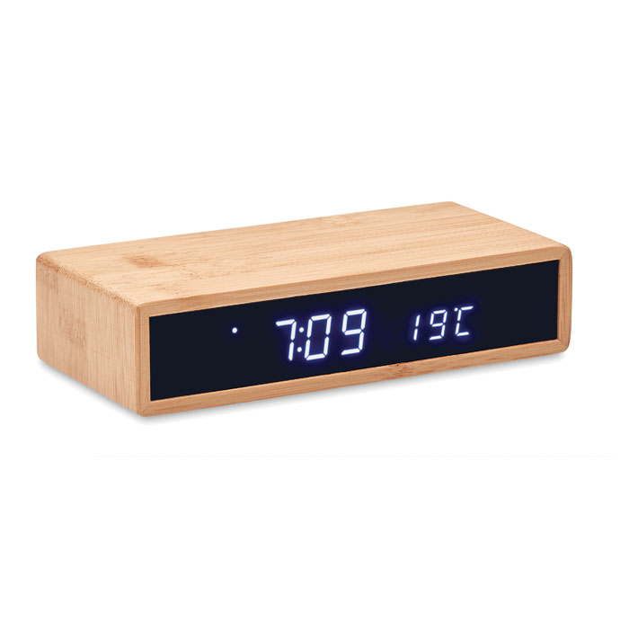Wireless charger in bamboo 5W with your logo