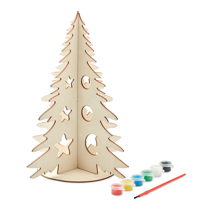 DIY wooden Christmas tree with your logo