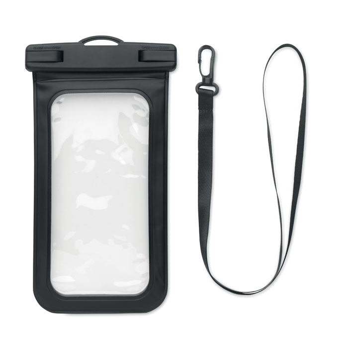 Waterproof smartphone pouch with logo printing