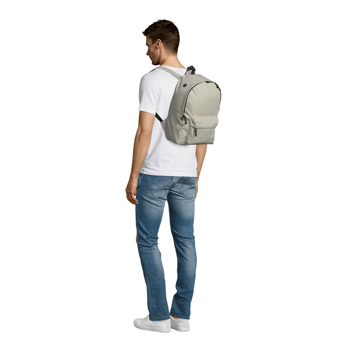 Polyester rucksack 600D with logo printing