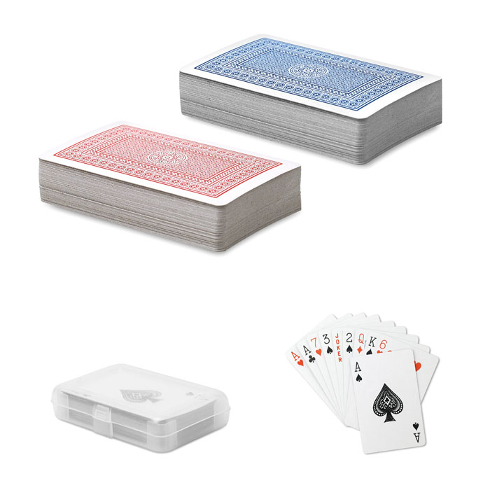 Playing cards in PP case with logo printing