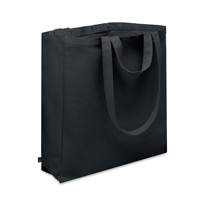 Recycled cotton shopping bag with logo printing