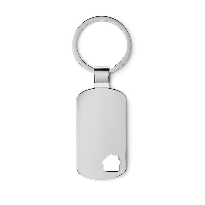 Key ring with house detail with logo printing