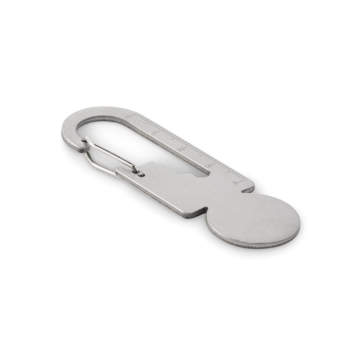 Multifunctional key ring token with logo printing