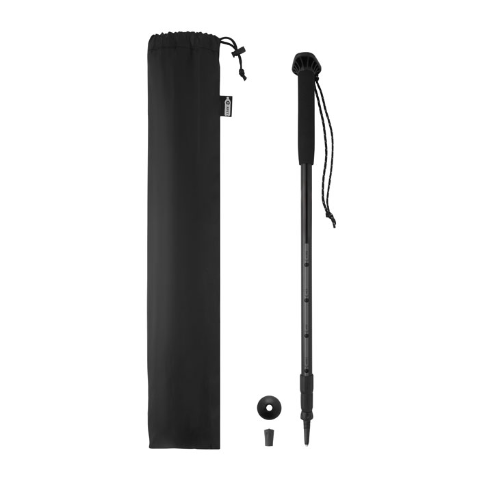 Telescopic walking pole with logo printing