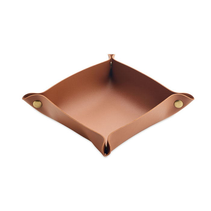 Foldable PU key tray with your logo