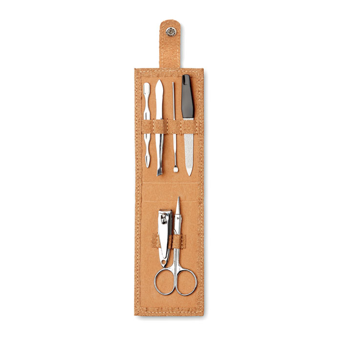 Cork 6-piece manicure set with logo printing