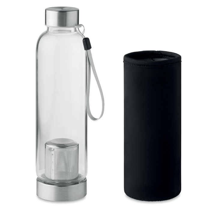Single wall glass bottle 500 ml with your logo