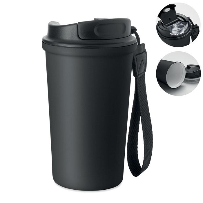 Recycled steel tumbler 400ml with your logo