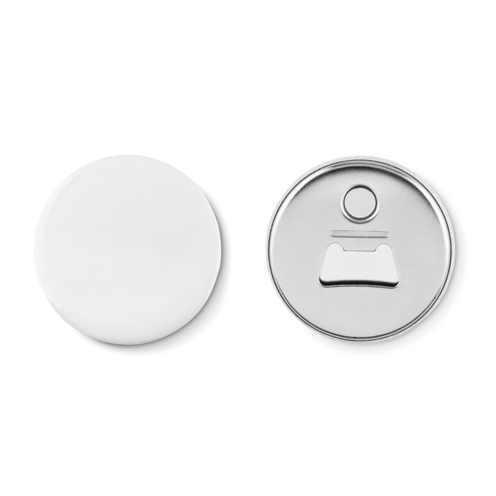 Fridge magnet button with bottle opener with your logo