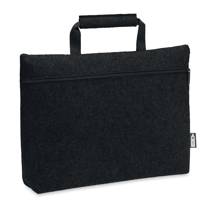 RPET felt zippered laptop bag with your logo