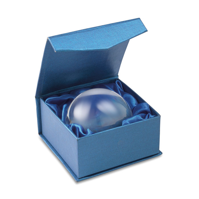 Glass paperweight with magnifier with your logo
