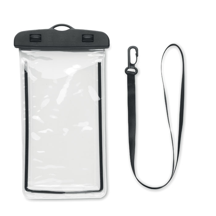 Waterproof smartphone pouch with logo printing