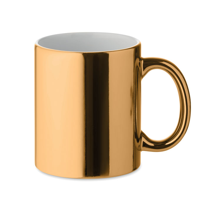 Ceramic mug metallic 300 ml with your logo