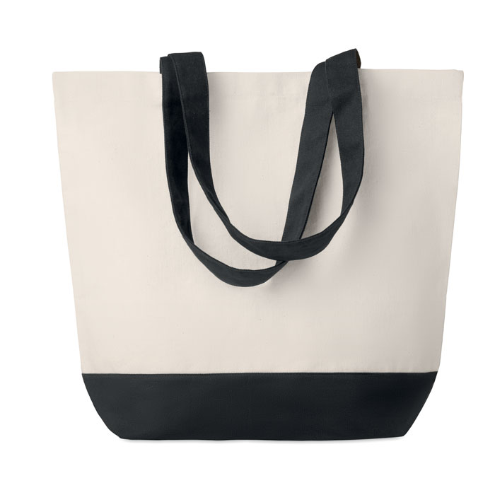 Canvas beach bag 280 gr/m² with logo printing