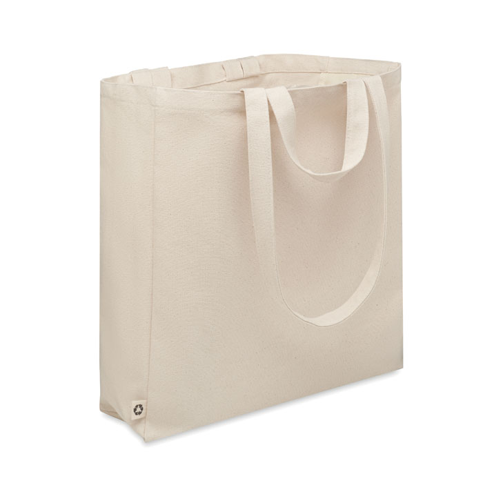 Recycled cotton shopping bag with logo printing