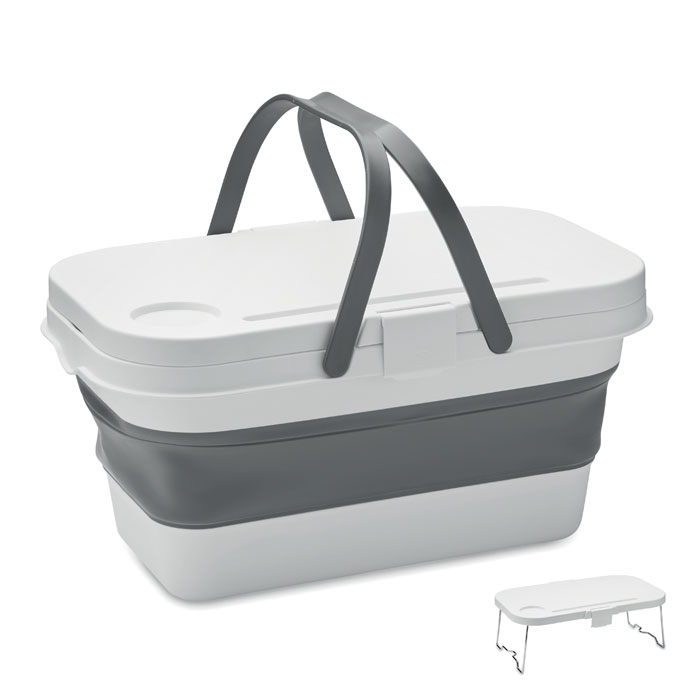 Collapsible picnic basket with your logo