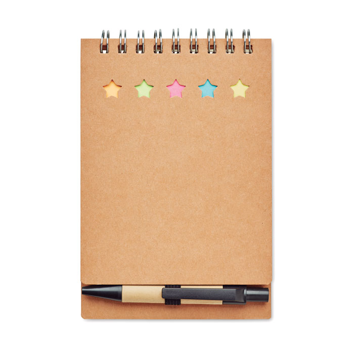 Notepad with pen and memo pad with your logo