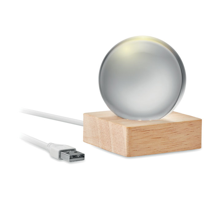 LED glass ball with your logo