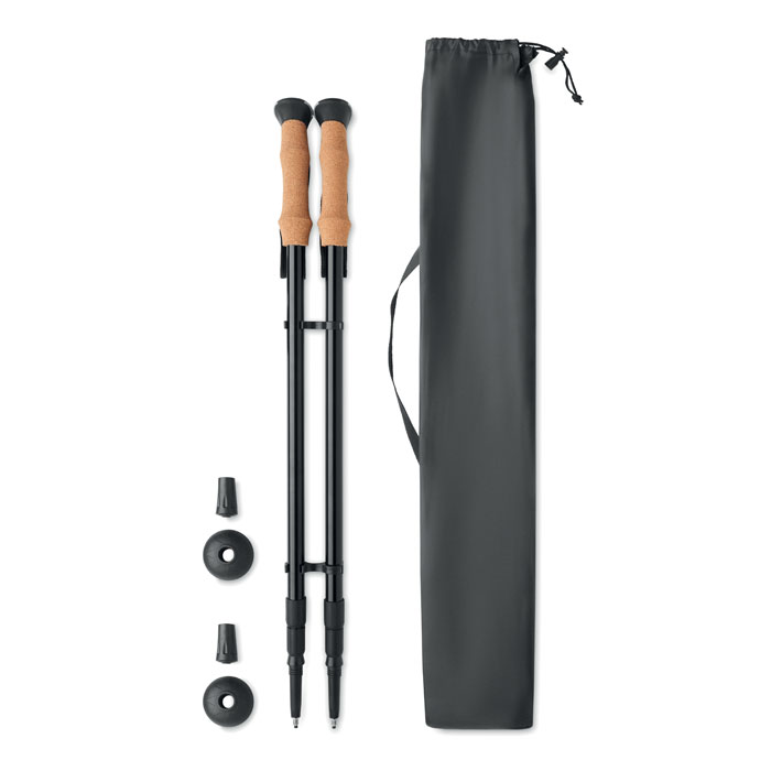 Nordic walking poles with logo printing