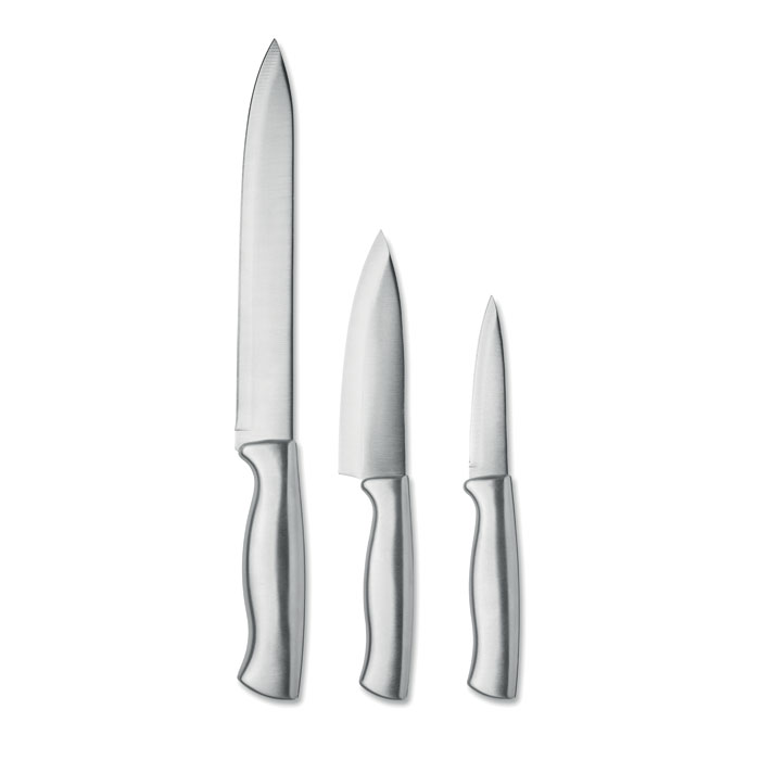 Stainless steel knife set 3pcs with your logo