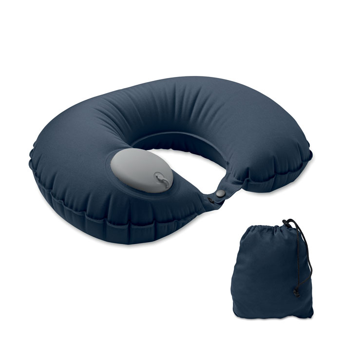 Fast inflatable travel pillow with your logo