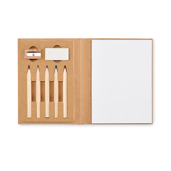 Kids' 60-sheet drawing set with your logo