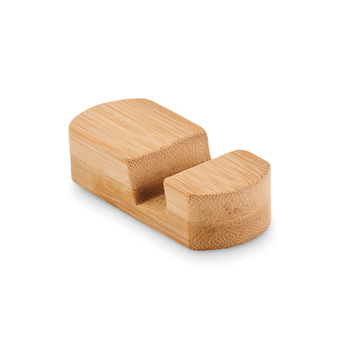 Mini bamboo phone stand with logo printing