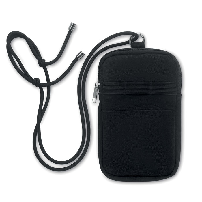 Cross body smartphone bag with logo printing