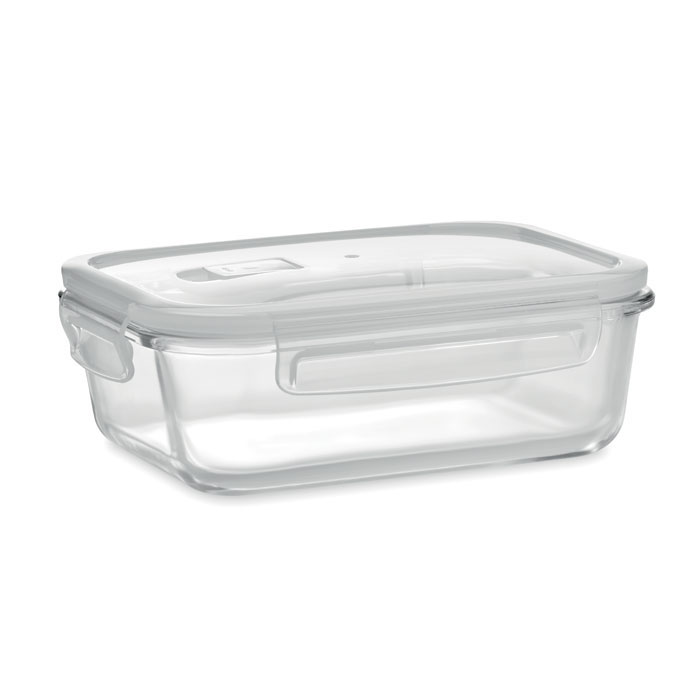 Glass lunch box 900 ml PP lid with your logo