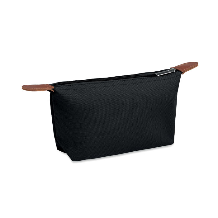 Cosmetic bag in 600D RPET with logo printing