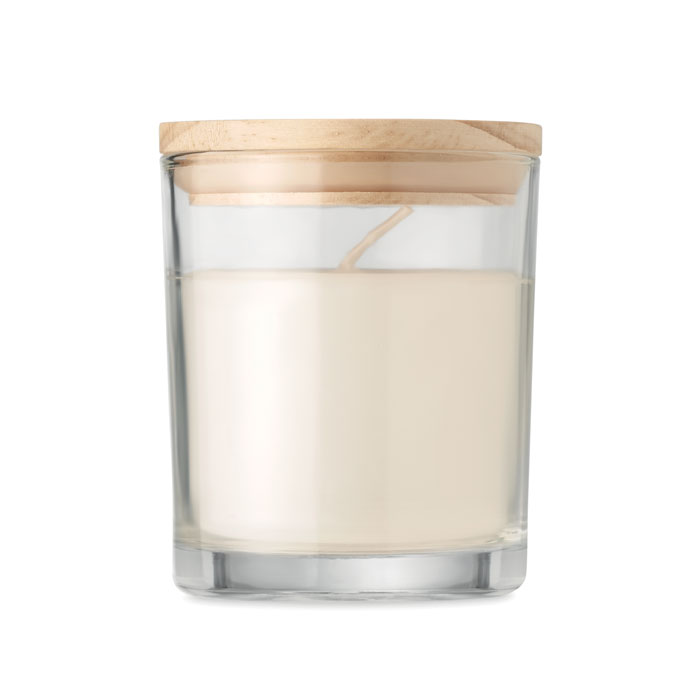 Vanilla fragranced candle with your logo