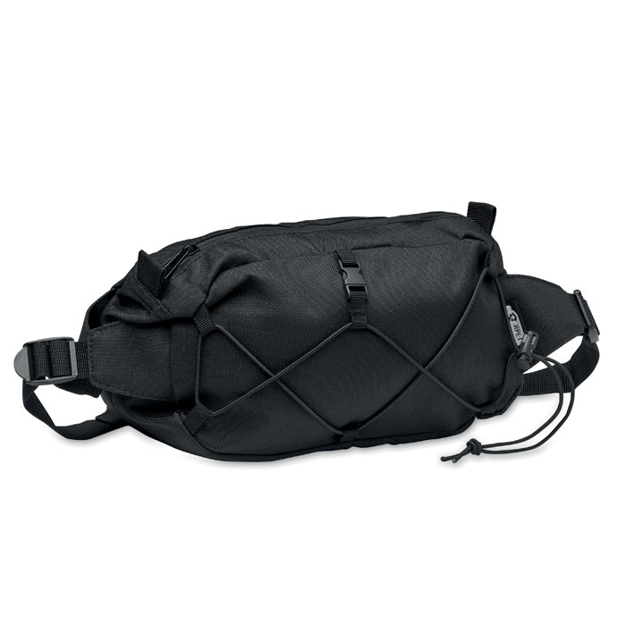 Waist bag in 600D RPET with logo printing
