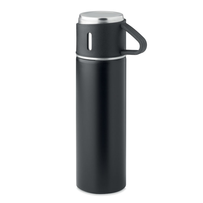 Double wall flask 420 ml with cup with your logo