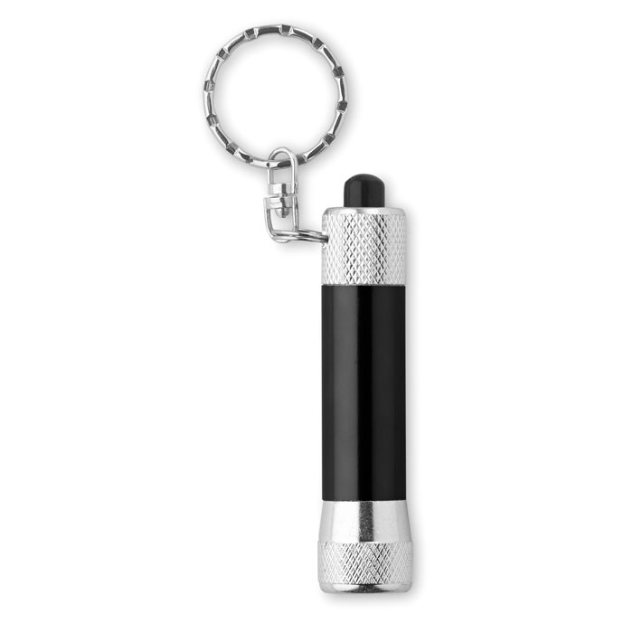 Aluminium torch with key ring with your logo