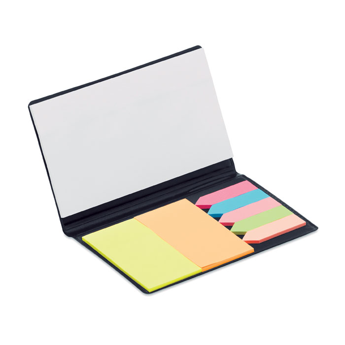 Memo pad with page markers with logo printing